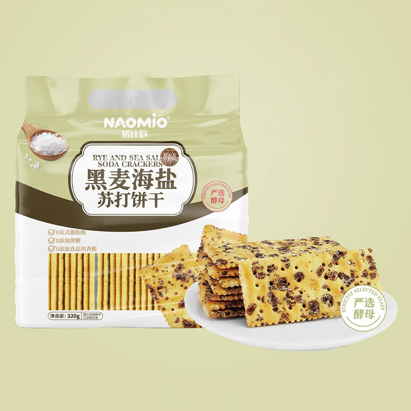 Crackers soda au seigle et au sel de mer