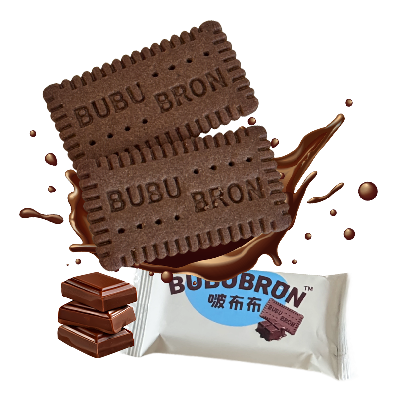 Biscuits aromatisés au cacao à haute teneur en calcium et en fer