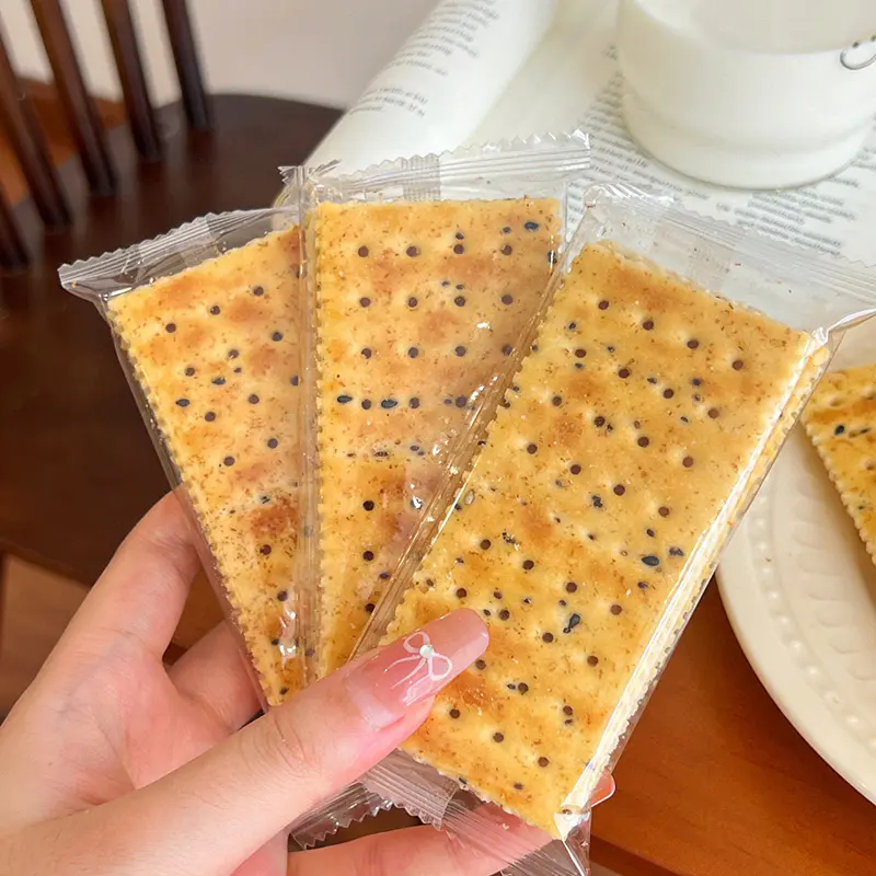 Crackers soda aux graines de chia