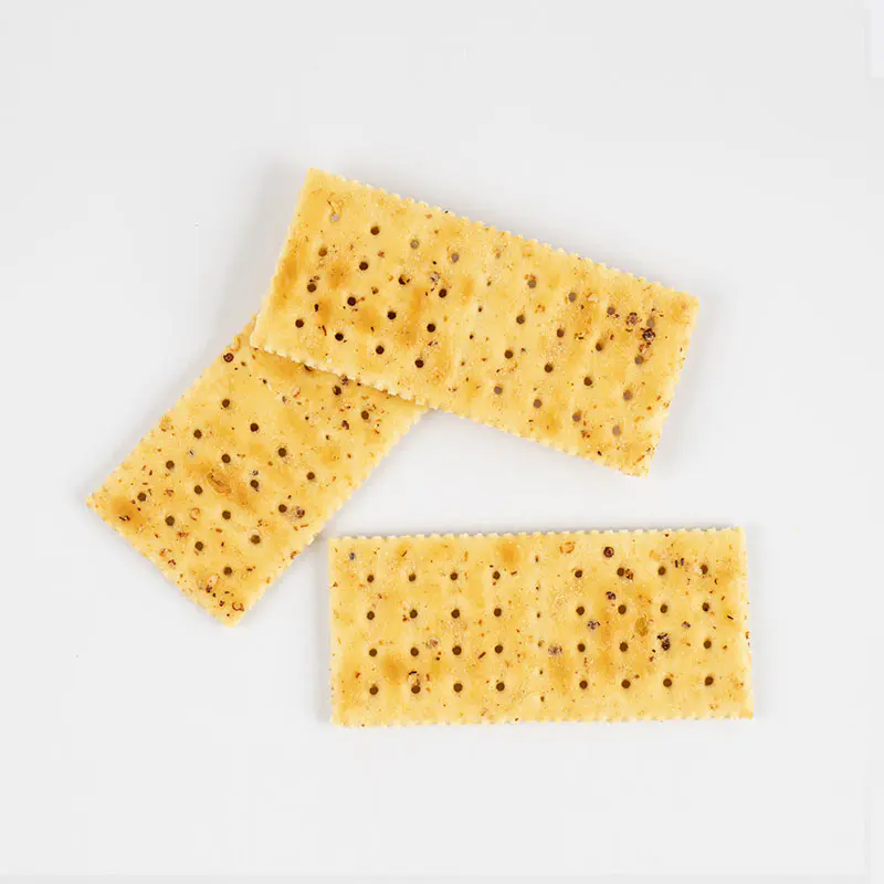 Crackers soda au jambon et à la truffe noire