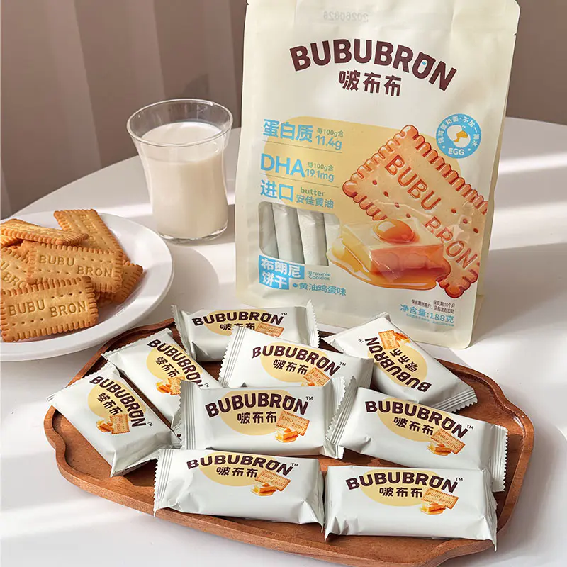 Biscuits aromatisés au fromage aux œufs à haute teneur en protéines DHA