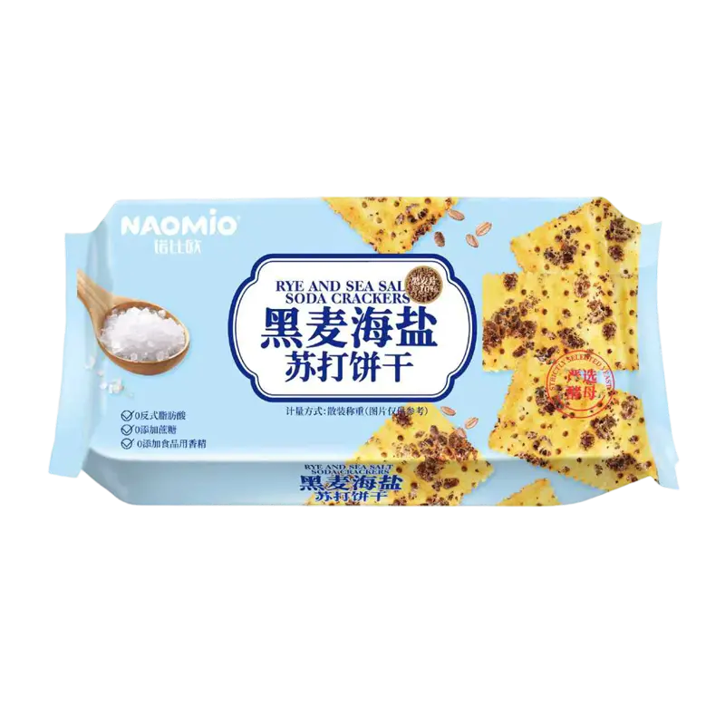 Crackers soda au seigle et au sel de mer